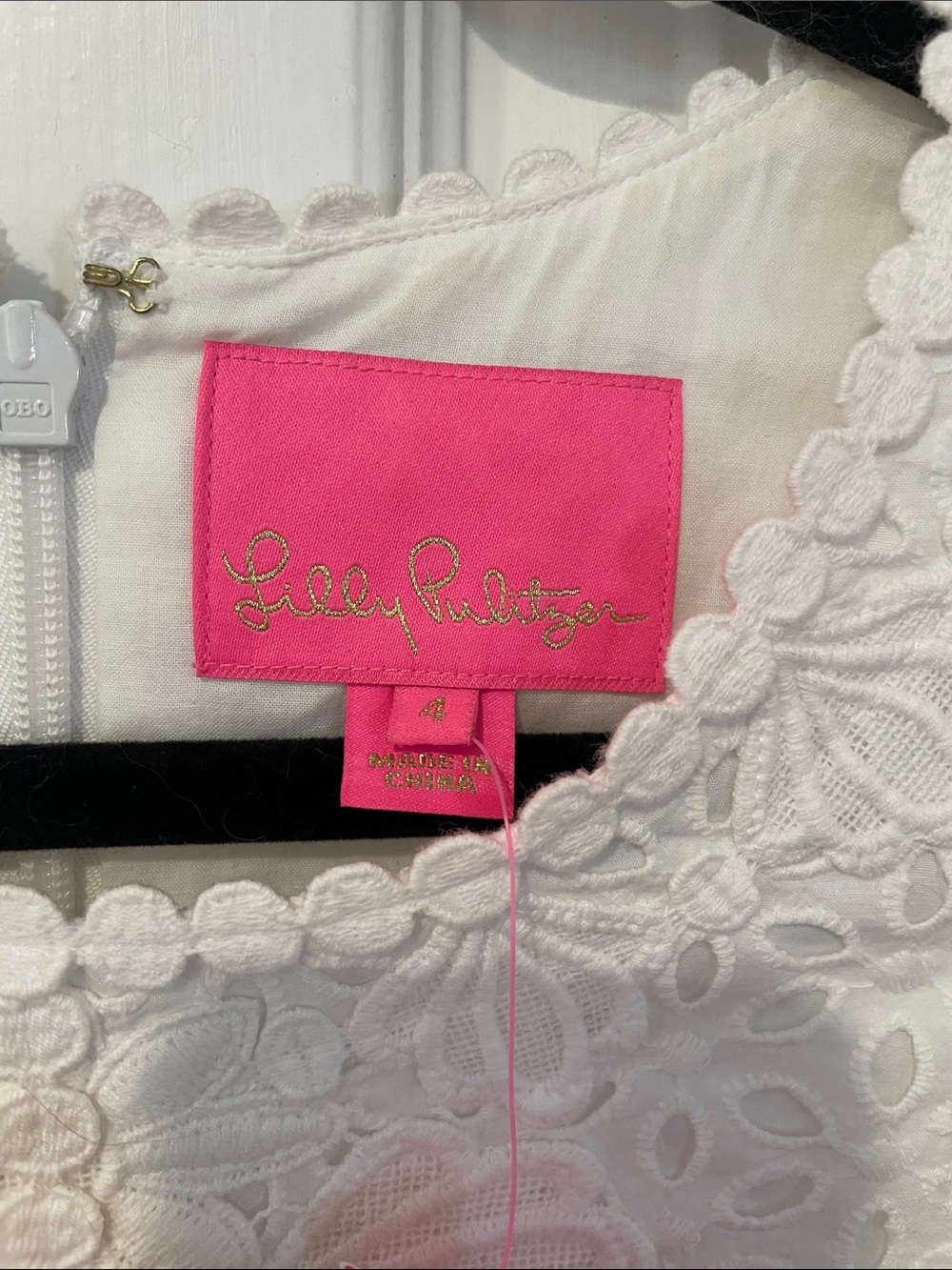 Lilly Pulitzer White Sleeveless Eyelet Shift Dress - Picture 3 of 4